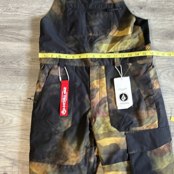 VOLCOM Youth Barkley Insulated Snow Bib Overall Pant Size Large NWT - Picture 8 of 16
